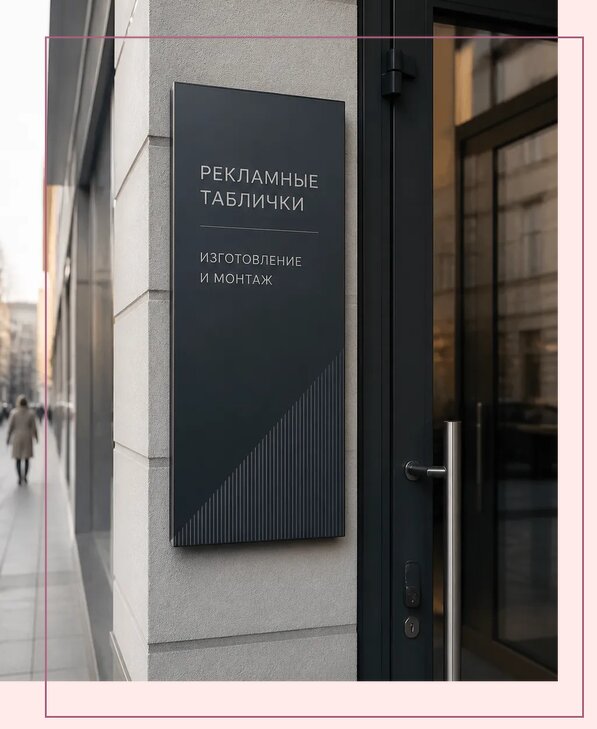 Рекламные таблички в Ленинске-Кузнецком по цене от 4599 р. | Аванза-Лнн